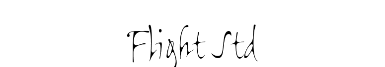 Flight Std font preview