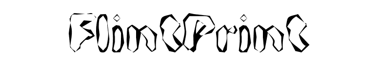 FlintPrint font preview