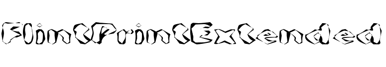 FlintPrintExtended font preview