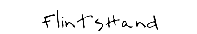FlintsHand font preview