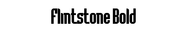 Flintstone Bold font preview