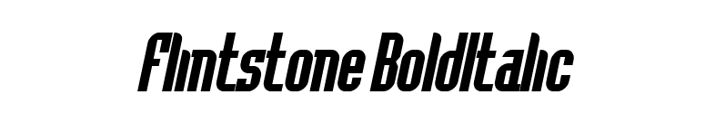 Flintstone BoldItalic font preview
