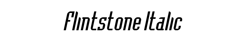 Flintstone Italic font preview