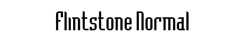 Flintstone Normal font preview