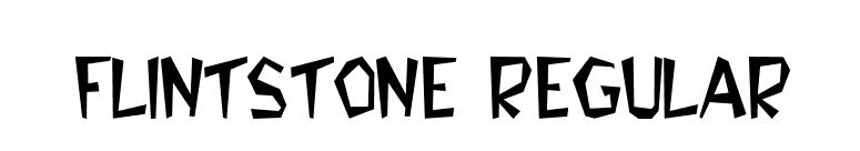 Flintstone Regular font preview