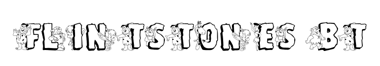 Flintstones BT font preview