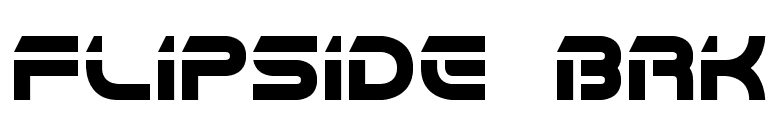 Flipside BRK font preview