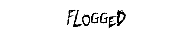 Flogged font preview