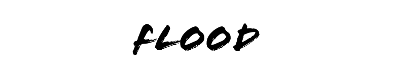 Flood font preview