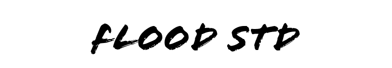Flood Std font preview