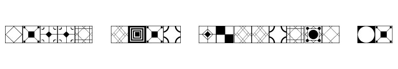 Floor Tile Patterns JL font preview