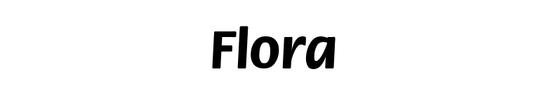 Flora font preview