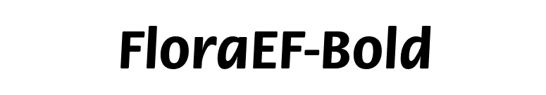 FloraEF-Bold font preview