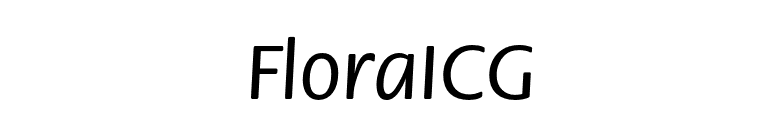 FloraICG font preview