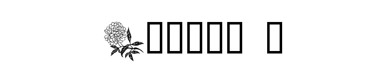 Floral 1 font preview