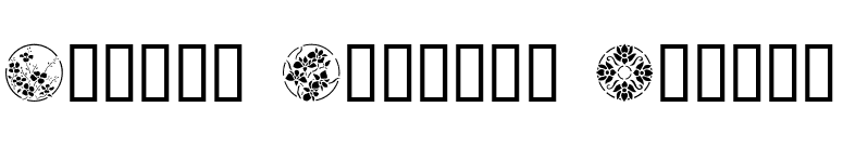 Floral Stencil Design font preview