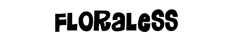 Floraless font preview
