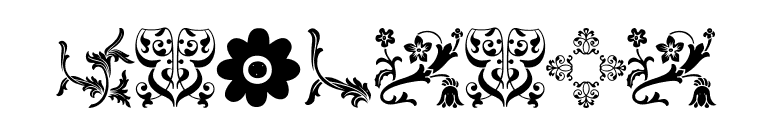 Floralia font preview