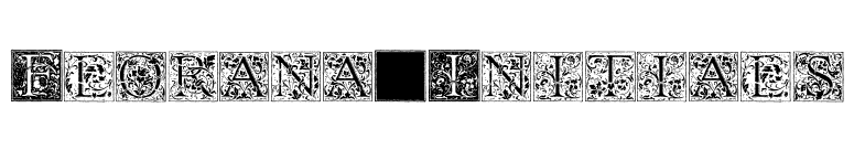 Florana_Initials font preview