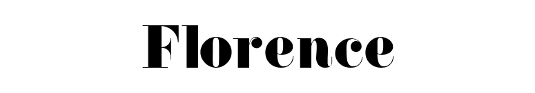 Florence font preview