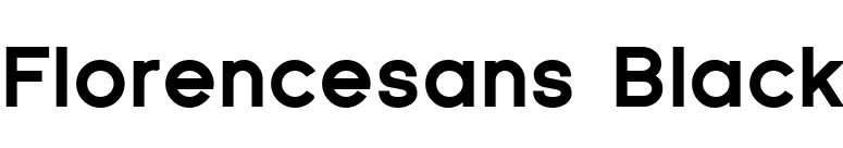 Florencesans Black font preview