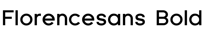 Florencesans Bold font preview