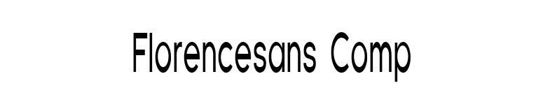 Florencesans Comp font preview