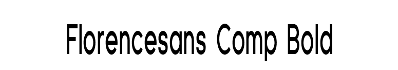 Florencesans Comp Bold font preview