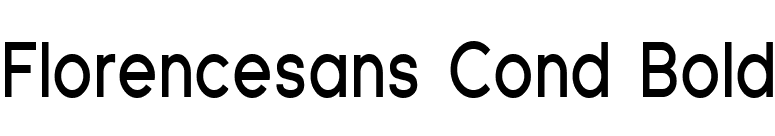 Florencesans Cond Bold font preview