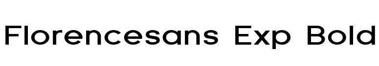 Florencesans Exp Bold font preview