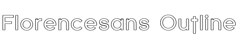 Florencesans Outline font preview