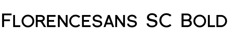 Florencesans SC Bold font preview