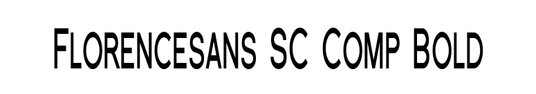 Florencesans SC Comp Bold font preview