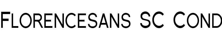Florencesans SC Cond font preview