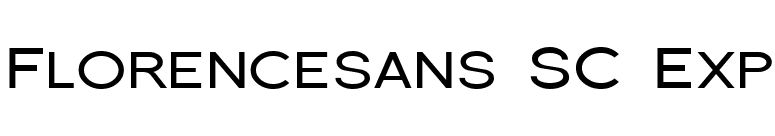 Florencesans SC Exp font preview