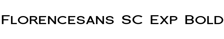 Florencesans SC Exp Bold font preview