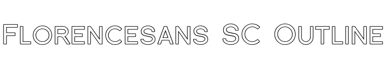 Florencesans SC Outline font preview