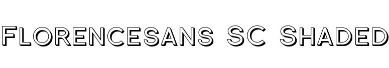 Florencesans SC Shaded font preview