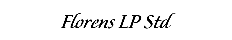 Florens LP Std font preview