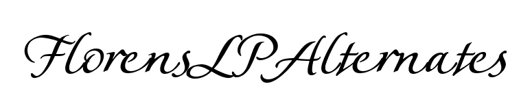 FlorensLPAlternates font preview