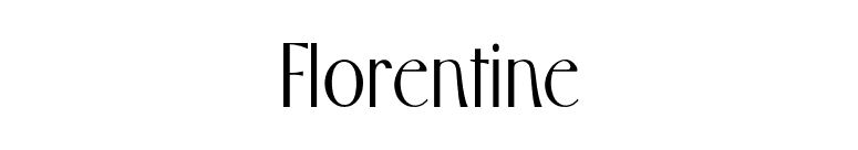 Florentine font preview