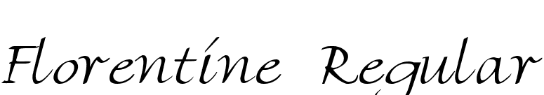 Florentine Regular font preview