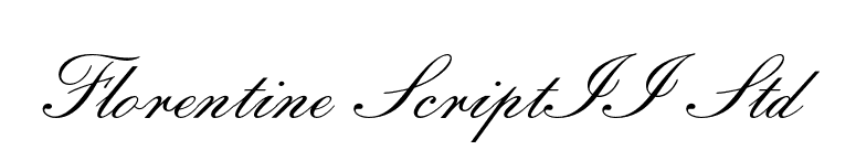 Florentine ScriptII Std font preview