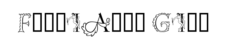 Floriated Gill font preview