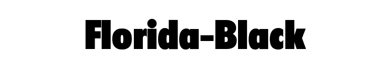 Florida-Black font preview