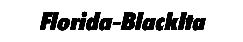 Florida-BlackIta font preview