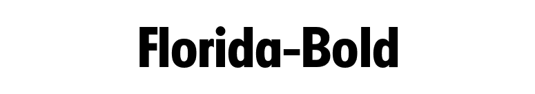 Florida-Bold font preview