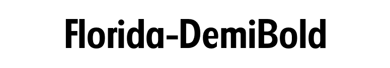 Florida-DemiBold font preview