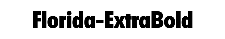 Florida-ExtraBold font preview