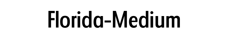 Florida-Medium font preview